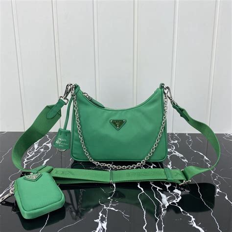 green prada bag re edition